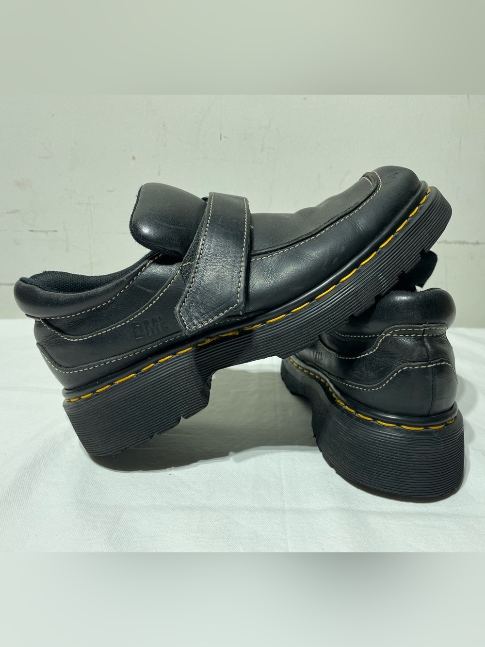 Vintage Dr. Marten Monk Strap Sandals 9380 Women’s 7 Black Leather England